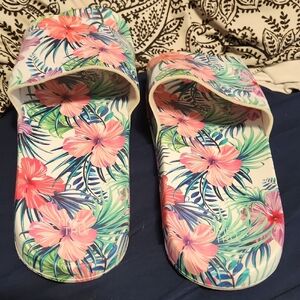 Tropical Floral Women's Slides